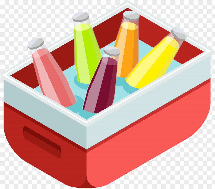 Red Drink Decorative Corners Cooler Clip Art PNG