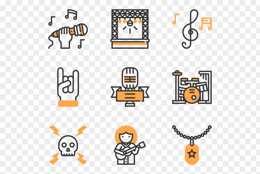 Rock And Roll Graphic Design Emoticon Clip Art PNG