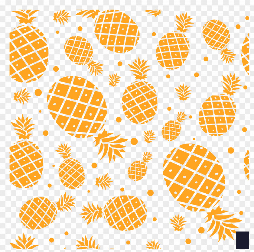 Seamless Pineapple Background Fruit Fundal PNG
