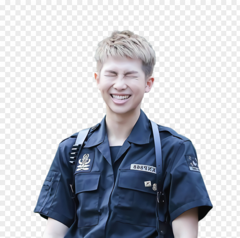 Security Guard Smile Bts Background PNG