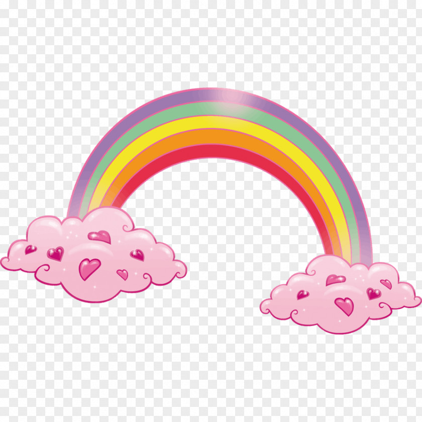 Unicorn Child Rainbow Sticker Room PNG