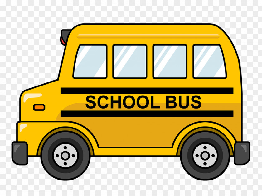 Animated Bus Cliparts School Yellow Clip Art PNG