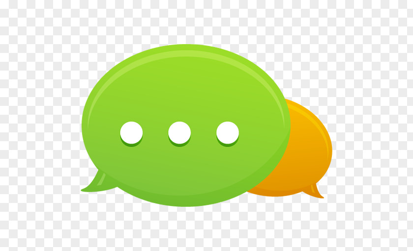 Bubble Communication Smiley Fruit Green PNG