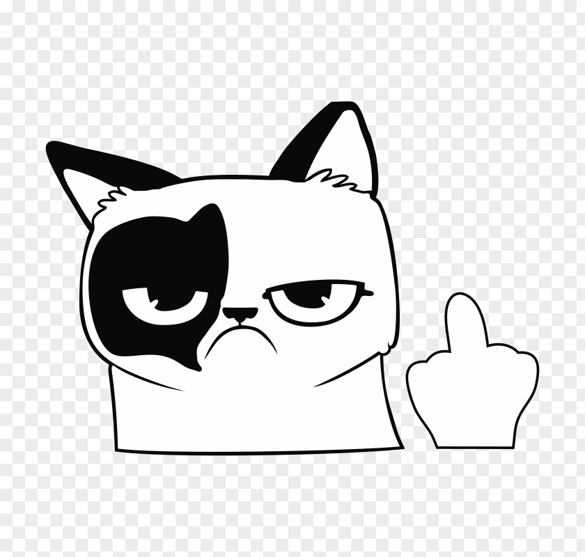 Cat Whiskers Sticker Fuck Emoticon PNG