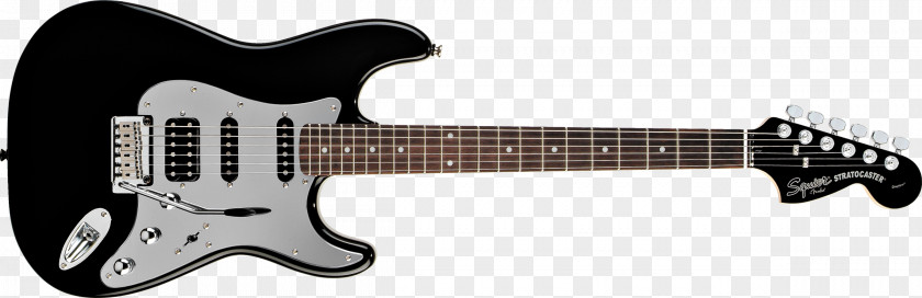 Electric Guitar Fender Stratocaster Bullet Squier Deluxe Hot Rails PNG