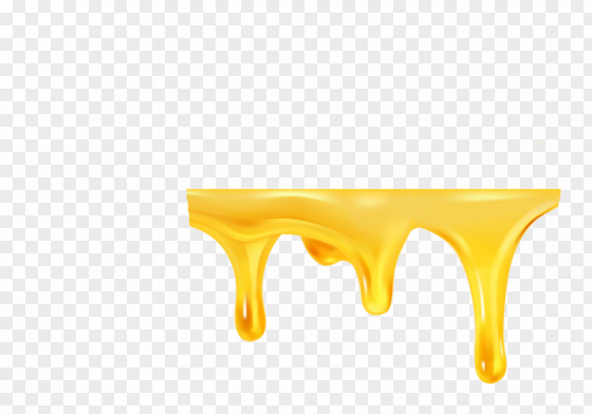 Yellow Honey Liquid Flow PNG