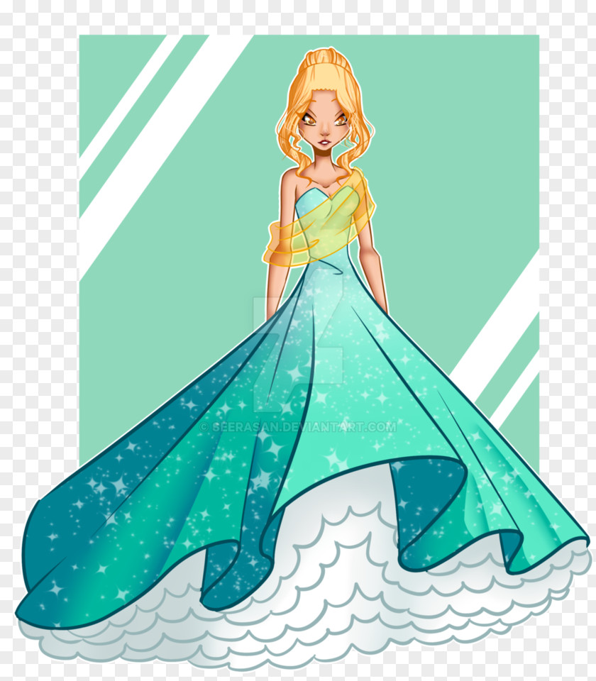 Dress Daphne Bloom Drawing Ball Gown PNG