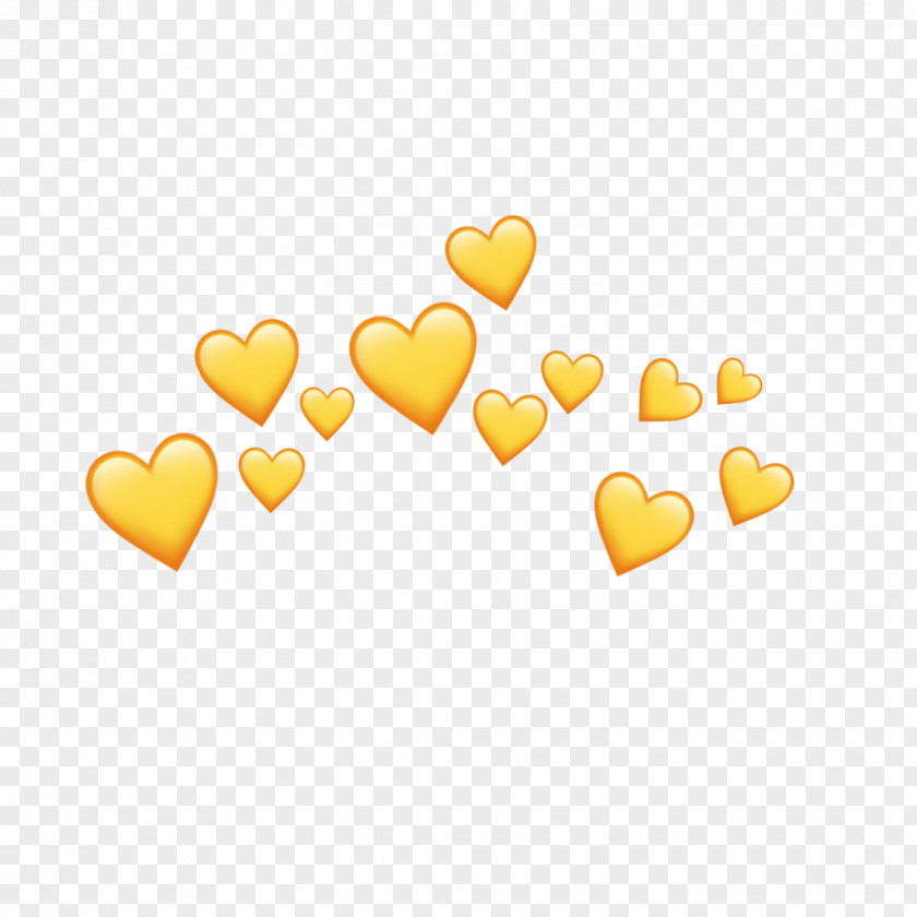 Heart Yellow Background Image PicsArt Photo Studio Video PNG