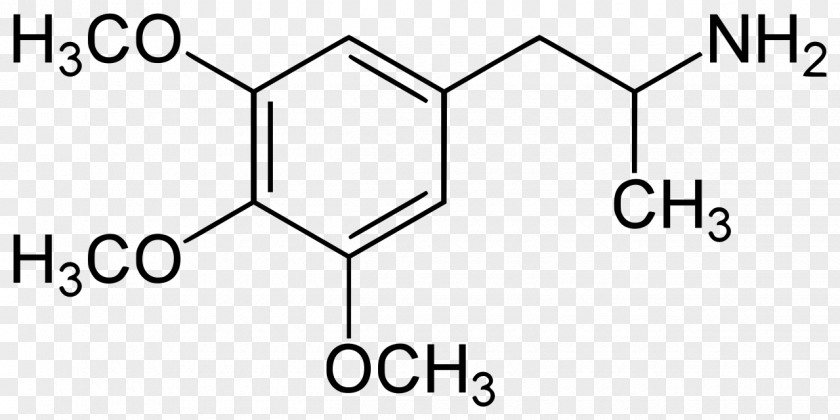 PiHKAL Trimethoxyamphetamine Structure Psychedelic Drug PNG
