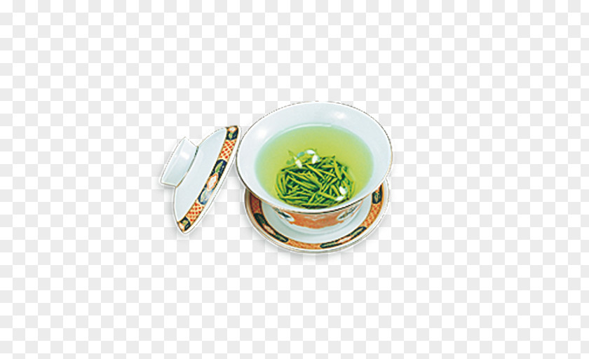 Tea Green Chrysanthemum Teacup PNG