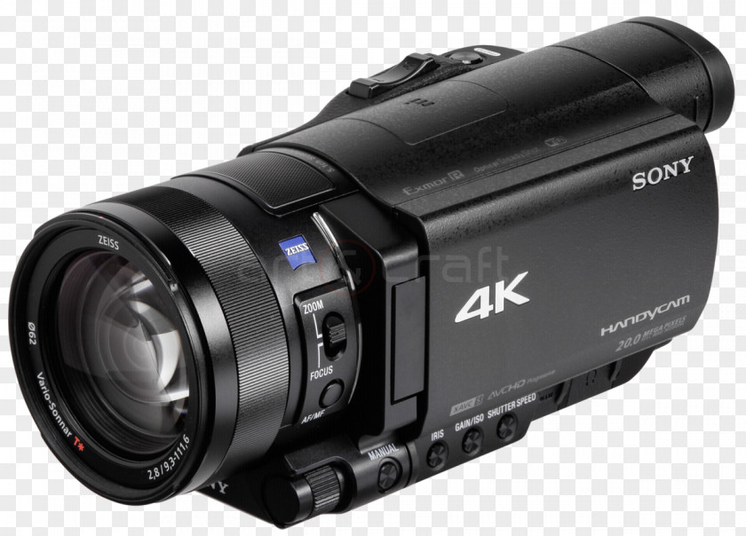 Camera Lens Video Cameras Sony Handycam FDR-AX100 PNG