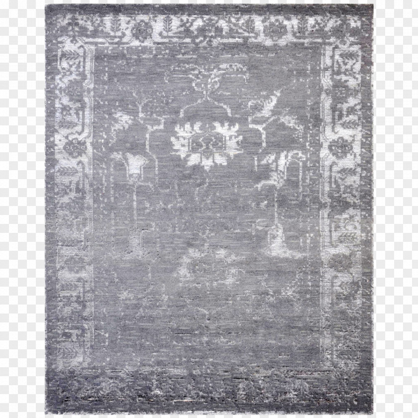 Carpet Black White Viscose Rectangle Silk PNG