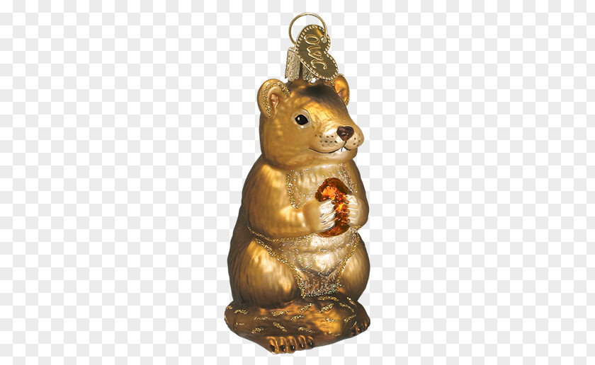 Hand-painted Bear Christmas Ornament Decoration Chipmunk PNG