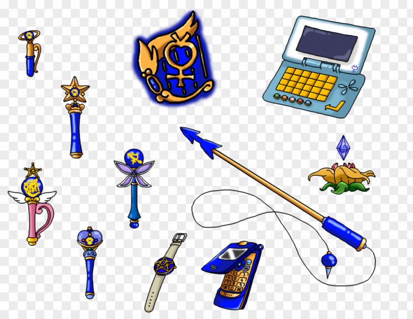 Harp Sailor Mercury Moon Jupiter Mars Pluto PNG