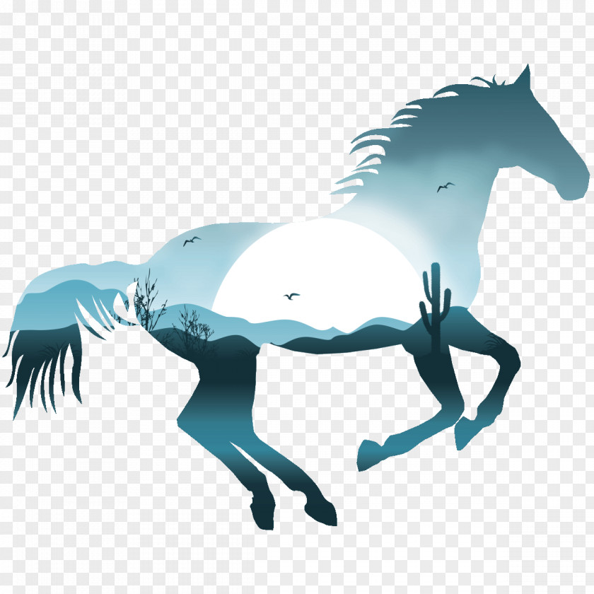 Mustang Stallion Pony Halter PNG