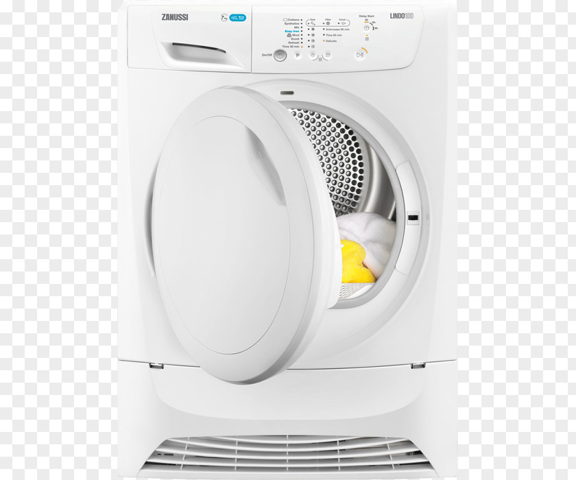 Refrigerator Clothes Dryer Zanussi 7kg Condenser Freestanding Washing Machines PNG