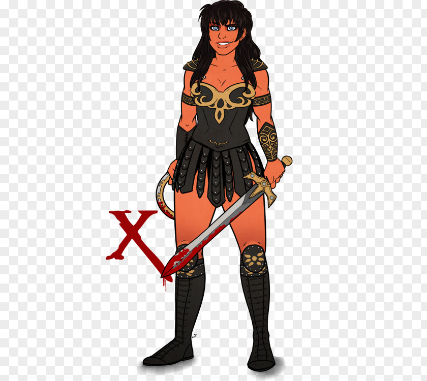 Woman Warrior Xena: Princess Costume Design PNG