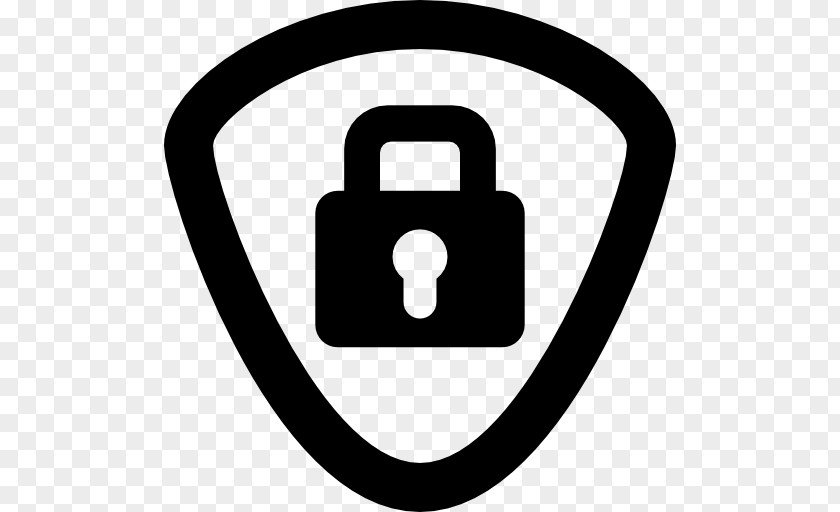 Black And White Padlock Area PNG
