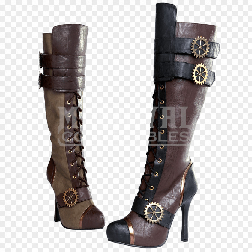 Boot Knee-high Steampunk High-heeled Shoe PNG