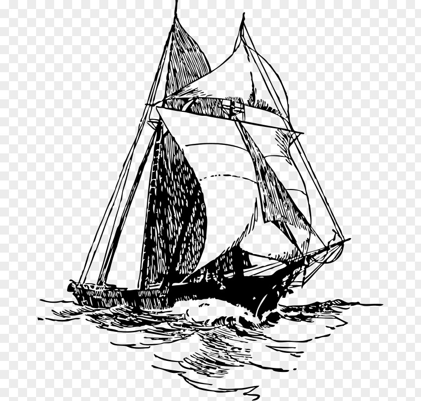 Shark Fin Sailing Ship Sailboat Clip Art PNG