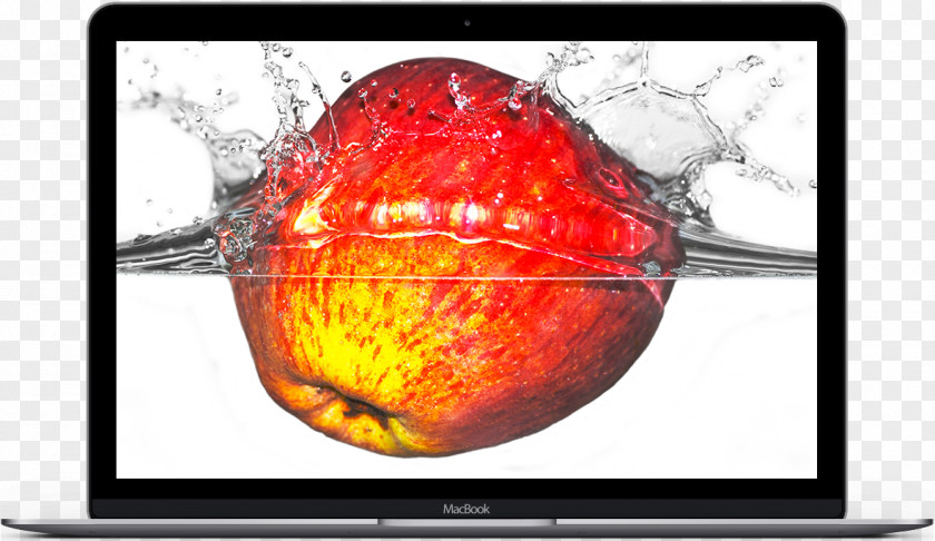 Fruit Splash Apple Water Desktop Wallpaper High-definition Television 1080p PNG