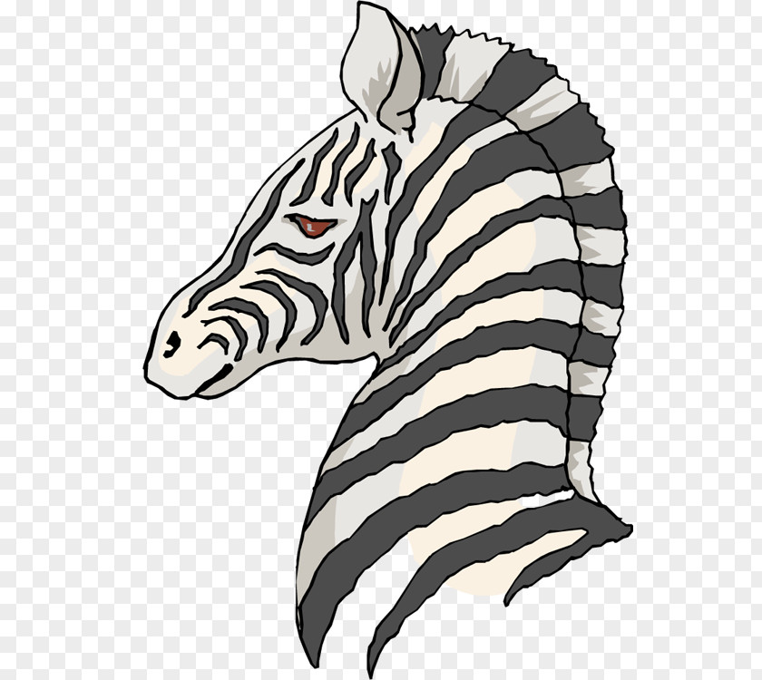 Grazing Zebra Clip Art PNG