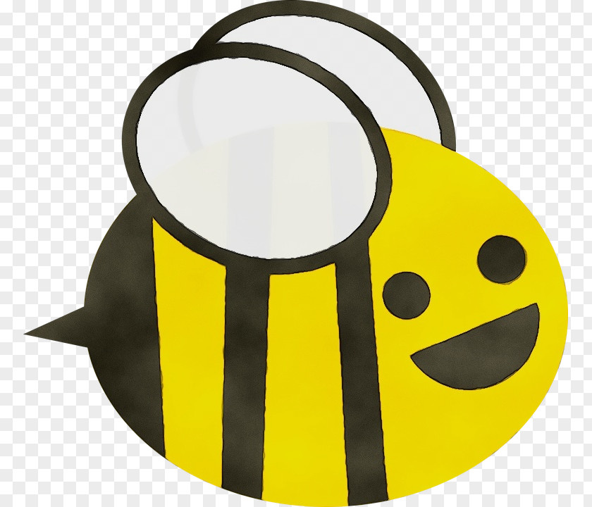 Smiley Fashion Accessory Cartoon Bee PNG