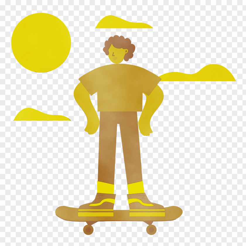 Sports Equipment Skateboarding Skateboard Yellow PNG