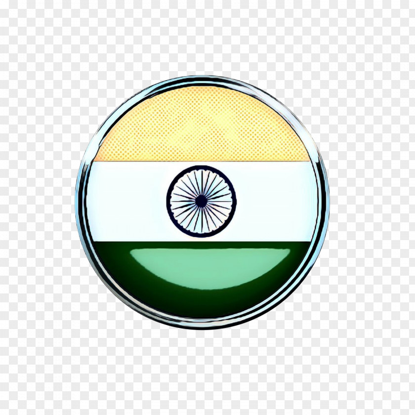 Symbol Badge India Flag PNG