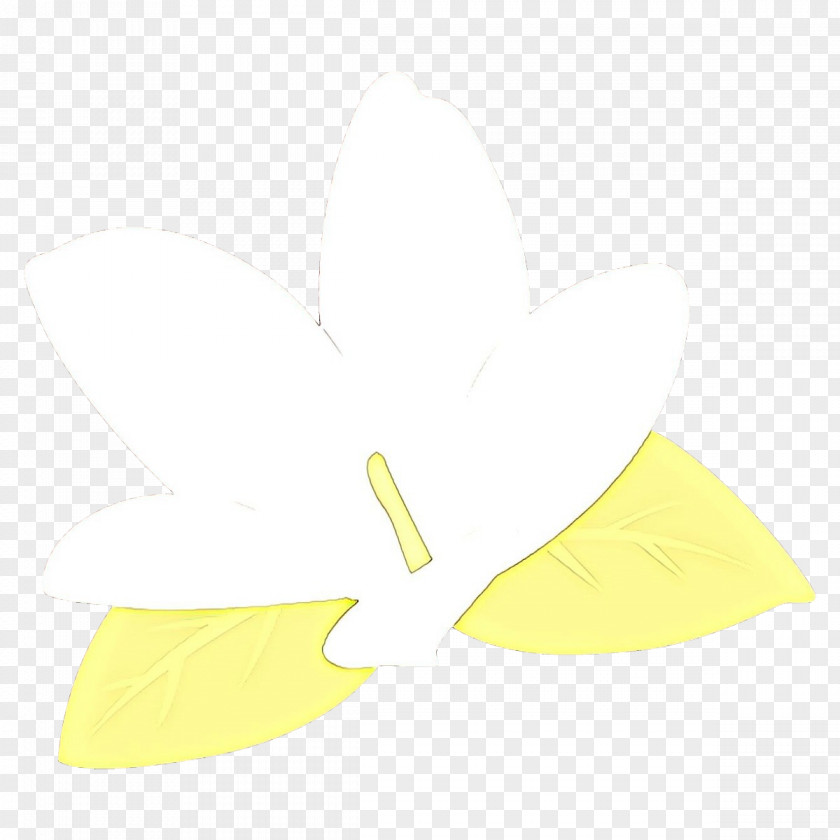 White Yellow Leaf Line Plant PNG