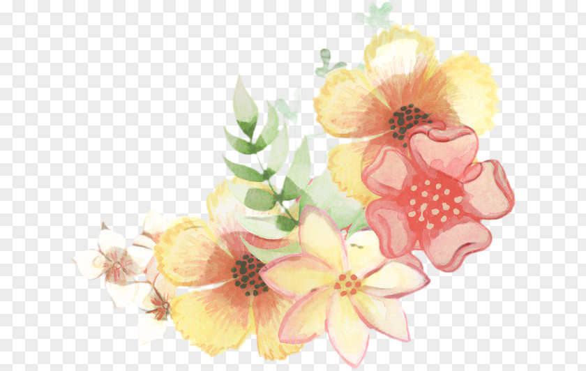 Wildflower Butterfly Pink Flower Cartoon PNG