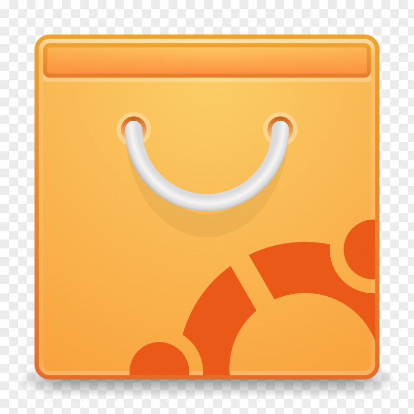 Apps Ubuntu Software CenterA Square Symbol Yellow PNG