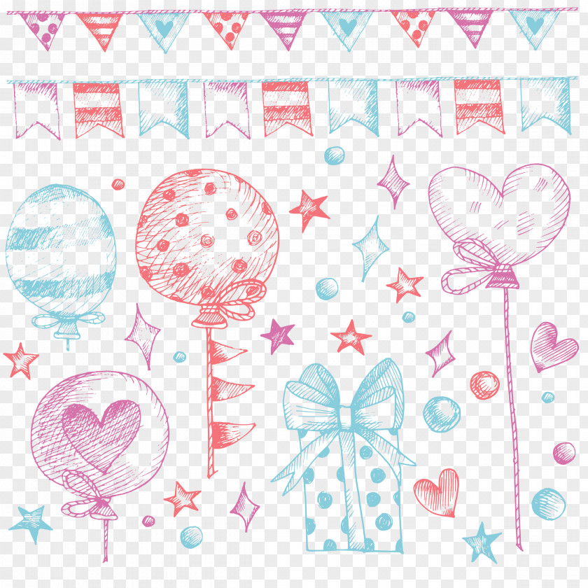 Birthday Accessories Balloon Gift Party PNG