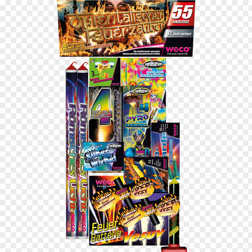 Fireworks WECO Pyrotechnische Fabrik GmbH Luchthuiler Roman Candle Skyrocket PNG