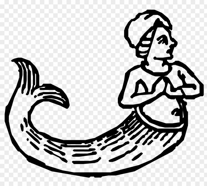 Mermaid Template Drawing Clip Art PNG