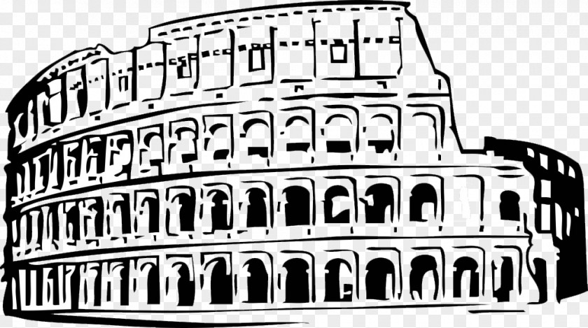 Roman Colosseum Drawing Clip Art PNG