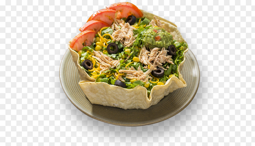 Taco Salad Vegetarian Cuisine Mediterranean Tostada Recipe Leaf Vegetable PNG