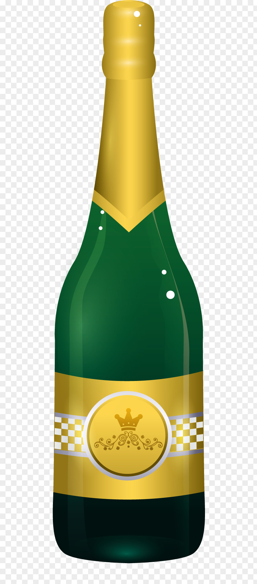 Vector Champagne Wine Red Beer Bottle PNG