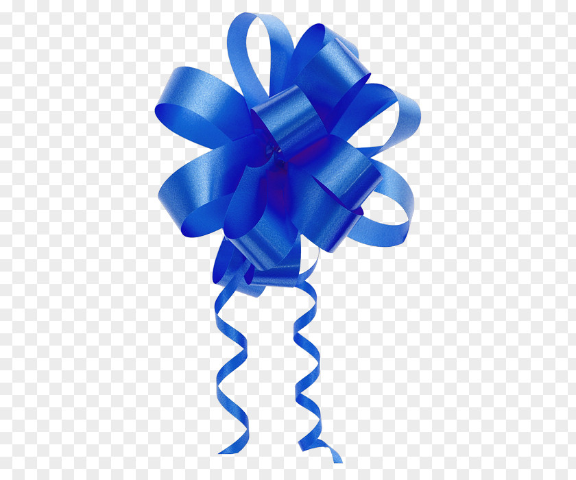 Ribbon Blue Gift Christmas PNG