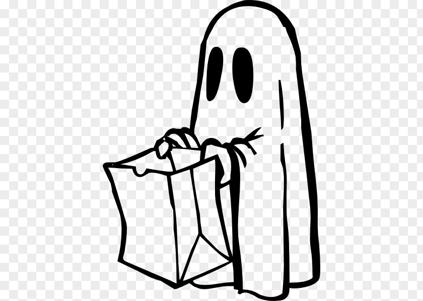 Cute Ghost Clipart Halloween Black And White Free Content Clip Art PNG