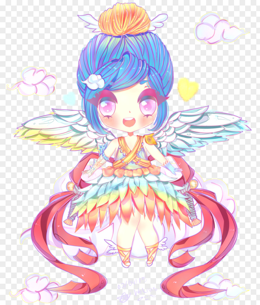 Fairy Art Sketch PNG