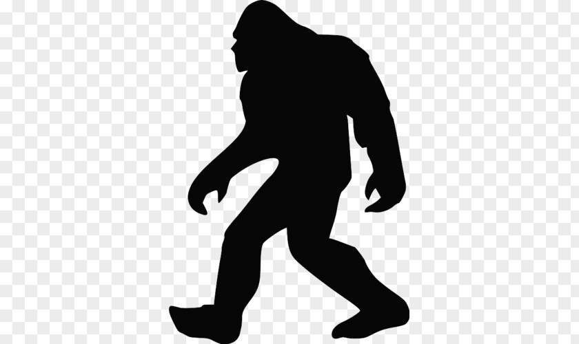 Silhouette Bigfoot Clip Art PNG