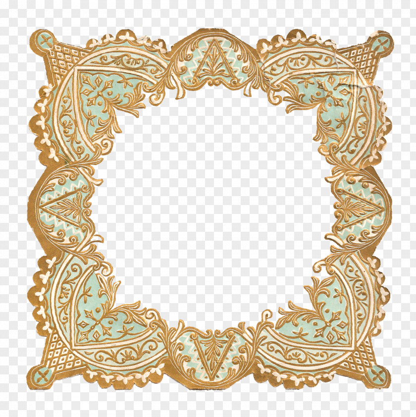 Small Fresh Borders Decorative Map Picture Frames Paper Clip Art PNG