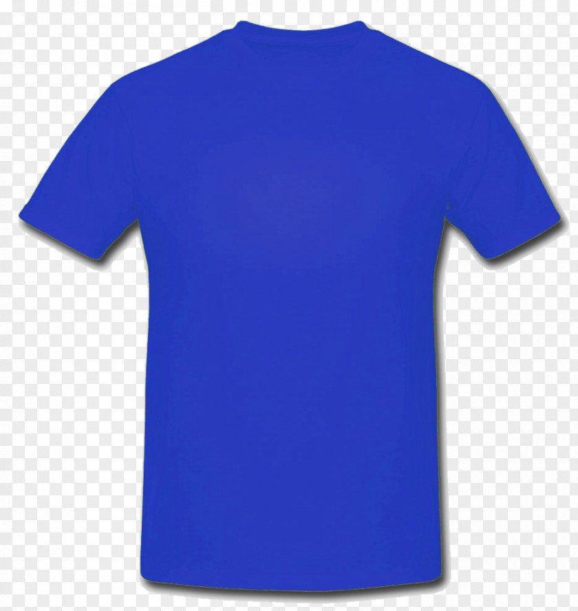 Top Azure T-shirt Cobalt Blue Clothing Active Shirt PNG