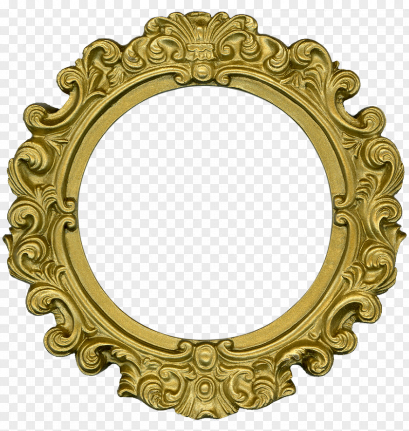 Gold Lace Picture Frames Ornament Decorative Arts Clip Art PNG