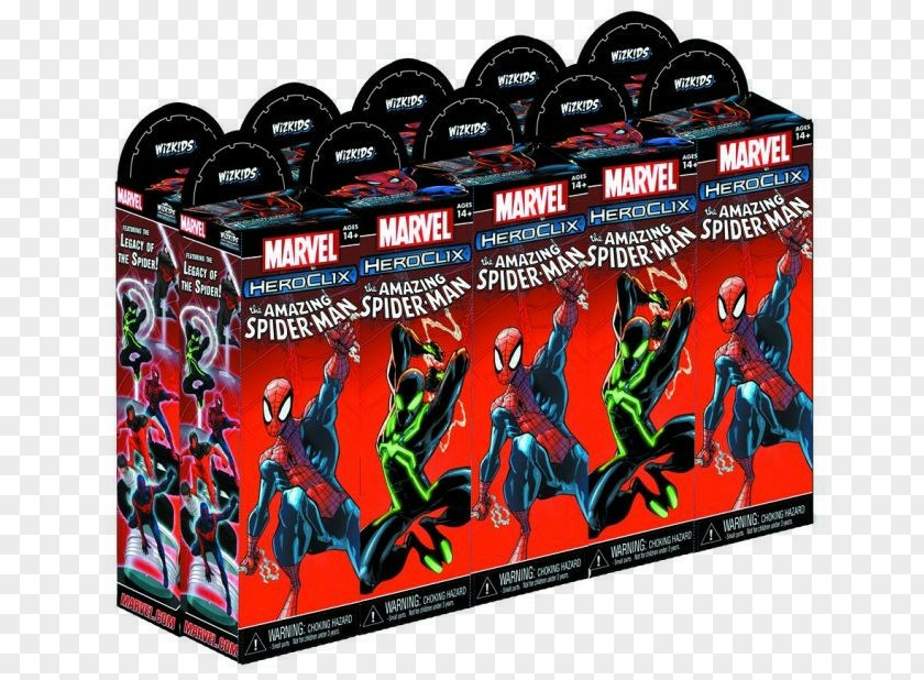 Spider-man Marvel Heroclix Avengers Booster The Amazing Spider-Man Comics PNG