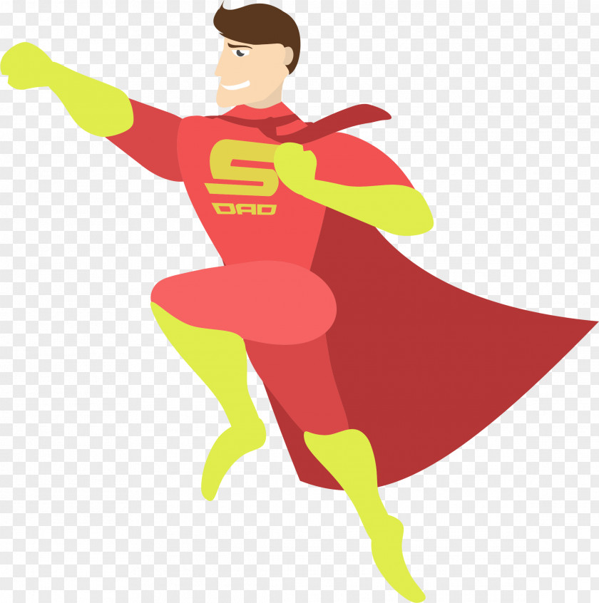 Fathers Day Father's Superhero Parent PNG