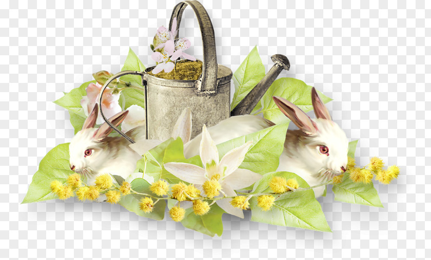 Flowers And Leaves Shower Easter Clip Art PNG