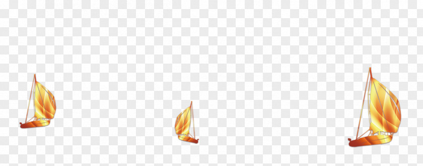 Golden Chinese Wind Boat Decoration Pattern Yellow PNG