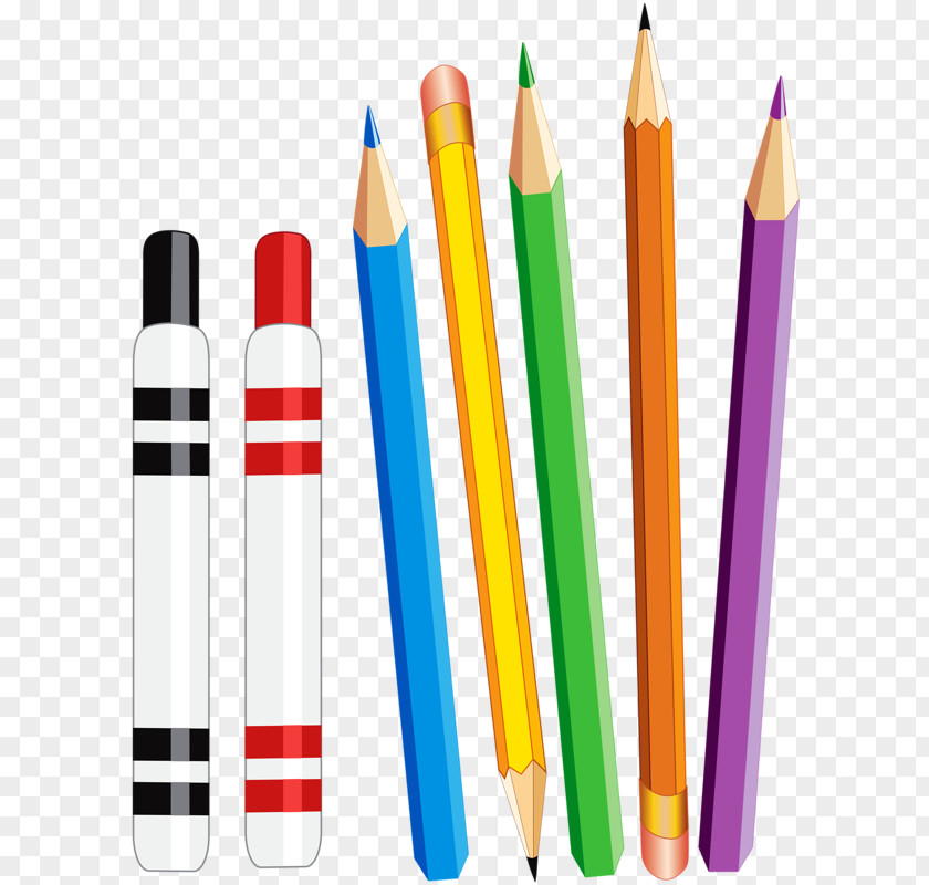 Hand-painted Cartoon Learning Tools Pencil Tool PNG